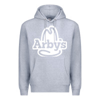 Heather Grey fastfood restauran Premium Hoodie - linhVisuals