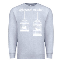 Heather Grey Attempted Murder Premium Sweatshirt - Bettercallsaul