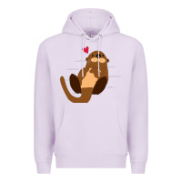 Lilac otter Premium Hoodie - linhVisuals