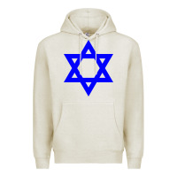 Oatmeal Heather star of david Premium Hoodie - linhVisuals