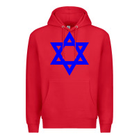 Red star of david Premium Hoodie - linhVisuals