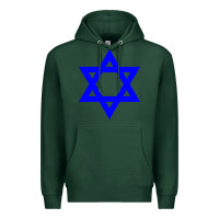 Sports Green star of david Premium Hoodie - linhVisuals