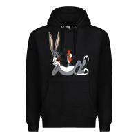 Black funny rabbit 3 Premium Hoodie - linhVisuals