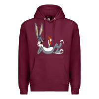 Burgundy funny rabbit 3 Premium Hoodie - linhVisuals