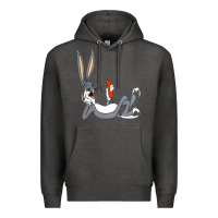 Charcoal Heather funny rabbit 3 Premium Hoodie - linhVisuals