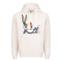 Pale Pink funny rabbit 3 Premium Hoodie - linhVisuals