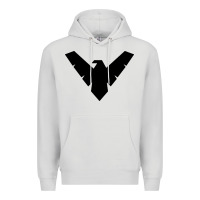 Dove Grey nightwing Premium Hoodie - linhVisuals
