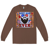 Chestnut best dad ever american flag Long Sleeve Tee - Artiststas