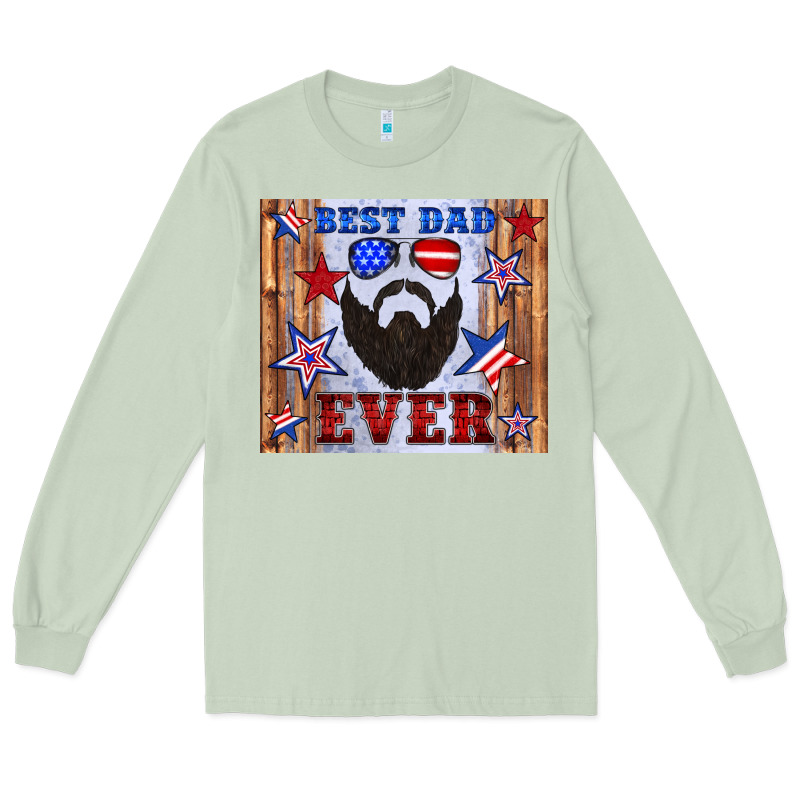 Best Dad Ever American Flag Long Sleeve Tee by Artiststas | Teevron