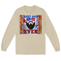 Mushroom best dad ever american flag Long Sleeve Tee - Artiststas