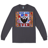 Smoke best dad ever american flag Long Sleeve Tee - Artiststas