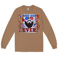 Toasted Coconut best dad ever american flag Long Sleeve Tee - Artiststas
