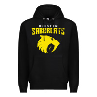 Black houston sabercats Premium Hoodie - linhVisuals