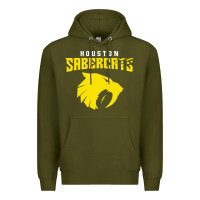 Army Green houston sabercats Premium Hoodie - linhVisuals