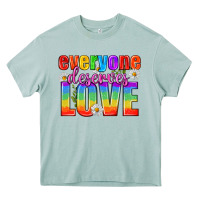 Arona Everyone Deserves Love Pride Lgbtq Heavy Core Tee - BundleAndBundleShop