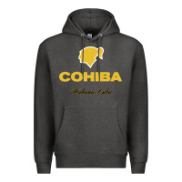 Charcoal Heather nice cohiba - habana cuba Premium Hoodie - linhVisuals