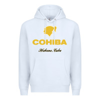 White nice cohiba - habana cuba Premium Hoodie - linhVisuals