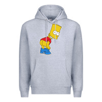 Heather Grey TRIPY BART SIMPSONS Premium Hoodie - linhVisuals