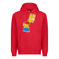 Red TRIPY BART SIMPSONS Premium Hoodie - linhVisuals