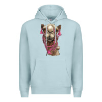 Blue Mist camel Premium Hoodie - BarkalooDesign