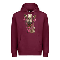 Burgundy camel Premium Hoodie - BarkalooDesign