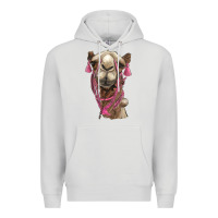 Dove Grey camel Premium Hoodie - BarkalooDesign