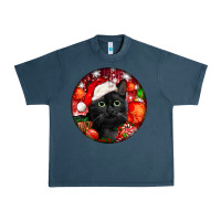 Midnight Navy christmas bombay cat Urban Heavy Tee - LillyAllenDesigns