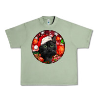 Oil Green christmas bombay cat Urban Heavy Tee - LillyAllenDesigns