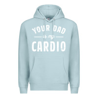 Blue Mist Your Dad Is My Cardio Premium Hoodie - linhVisuals