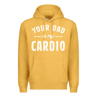 Mustard Your Dad Is My Cardio Premium Hoodie - linhVisuals