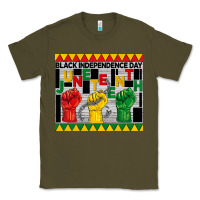 Army Green black independence day juneteenth tumbler Classic Tee - BarkalooDesign