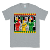 Heather Grey black independence day juneteenth tumbler Classic Tee - BarkalooDesign