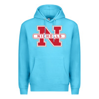 Ocean Blue nicholls state colonels wordmark Premium Hoodie - linhVisuals