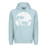 Blue Mist elephant art Premium Hoodie - linhVisuals