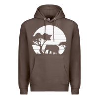 Coffee elephant art Premium Hoodie - linhVisuals