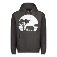 Smoke elephant art Premium Hoodie - linhVisuals