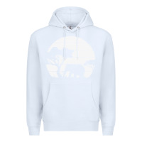 White elephant art Premium Hoodie - linhVisuals