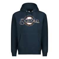 Navy The Brew Crew Baseball Premium Hoodie - linhVisuals