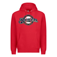 Red The Brew Crew Baseball Premium Hoodie - linhVisuals