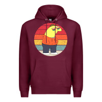 Burgundy smiling friends Premium Hoodie - linhVisuals
