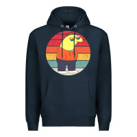 Navy smiling friends Premium Hoodie - linhVisuals