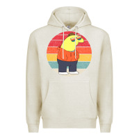 Oatmeal Heather smiling friends Premium Hoodie - linhVisuals