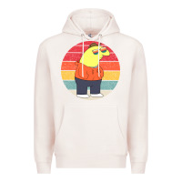 Pale Pink smiling friends Premium Hoodie - linhVisuals