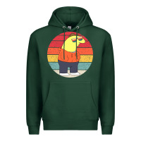 Sports Green smiling friends Premium Hoodie - linhVisuals