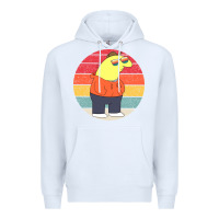 White smiling friends Premium Hoodie - linhVisuals