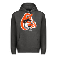 Charcoal Heather The O_S Baseball Merch Premium Hoodie - linhVisuals
