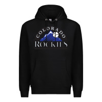 Black The Rocks Baseball Gifts Premium Hoodie - linhVisuals