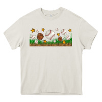 Cream Baseball Glove With Leopard Libbey Glass Heavy Core Tee - BundleAndBundleShop