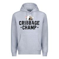 Heather Grey funny cribbage shirt for men cribbage champ tournament Premium Hoodie - linhVisuals