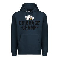 Navy funny cribbage shirt for men cribbage champ tournament Premium Hoodie - linhVisuals